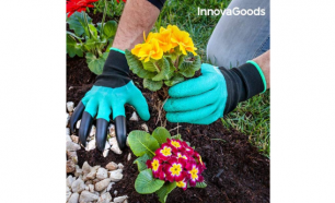 Luvas de Jardinagem com Garras para Cavar InnovaGoods