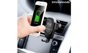 Suporte de telemóvel com carregador sem fios para automóveis Wolder InnovaGoods